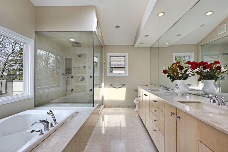 Luxury Shower with Multiple Features
