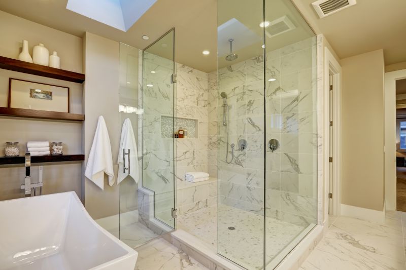 Stylish Shower with Glass Doors
